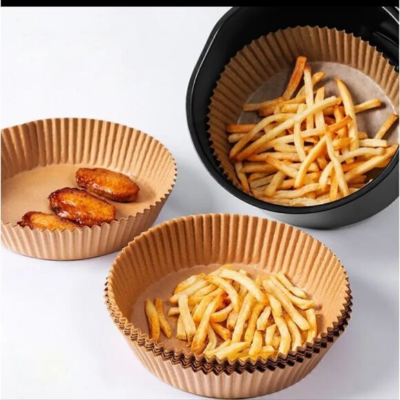 Air Fryer Liners 100 PC, Disposable Parchment Paper Liners - Picture 6 of 11